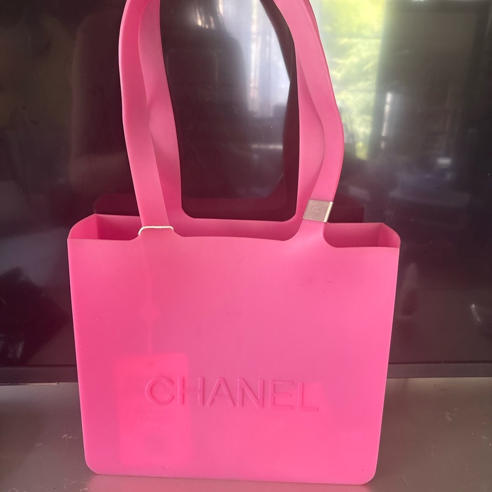 Chanel Pink Jelly Petite Shopping Tote - Picture 7 of 7